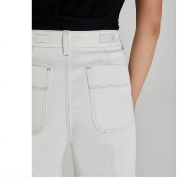 AG Adriano Goldschmied Rosie Workwear Wide Leg Jeans White 
Size 32 - Picture 3 of 12
